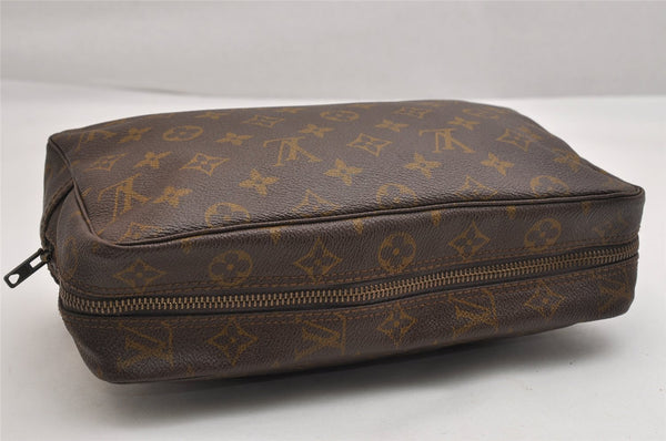 Auth Louis Vuitton Monogram Trousse Toilette 28 Clutch Hand Bag Old Model 1658K