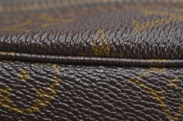 Auth Louis Vuitton Monogram Trousse Toilette 28 Clutch Hand Bag Old Model 1658K