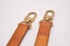 Authentic Louis Vuitton Leather Shoulder Strap Beige 37.2-44.5" LV 1659J