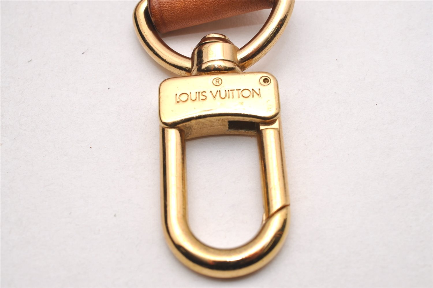 Authentic Louis Vuitton Leather Shoulder Strap Beige 37.2-44.5