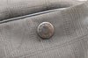 Authentic CHANEL New Travel Line Shoulder Tote Bag Nylon Leather Silver 1659K