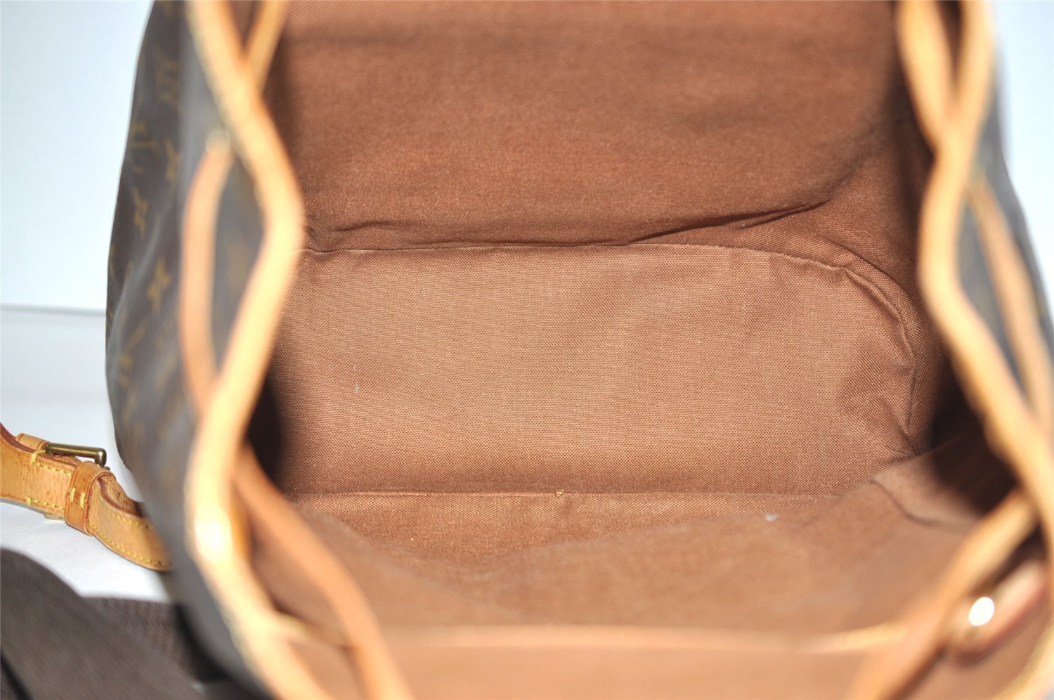 Authentic Louis Vuitton Monogram Montsouris GM Backpack M51135 LV 1660I