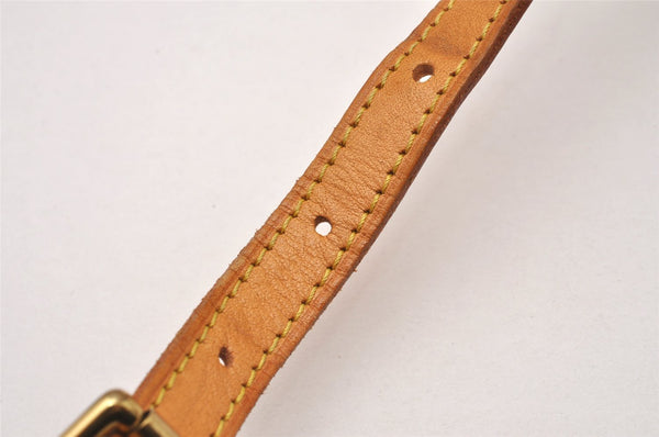 Authentic Louis Vuitton Leather Shoulder Strap Beige 41.5-48.4" LV 1660J