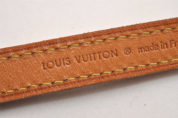 Authentic Louis Vuitton Leather Shoulder Strap Beige 41.5-48.4" LV 1660J