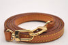 Authentic Louis Vuitton Leather Shoulder Strap Beige 46.5" LV 1662J