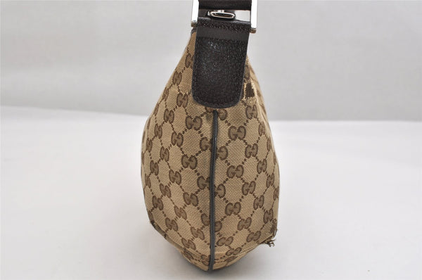 Authentic GUCCI Shoulder Cross Body Bag GG Canvas Leather 181092 Brown 1662K