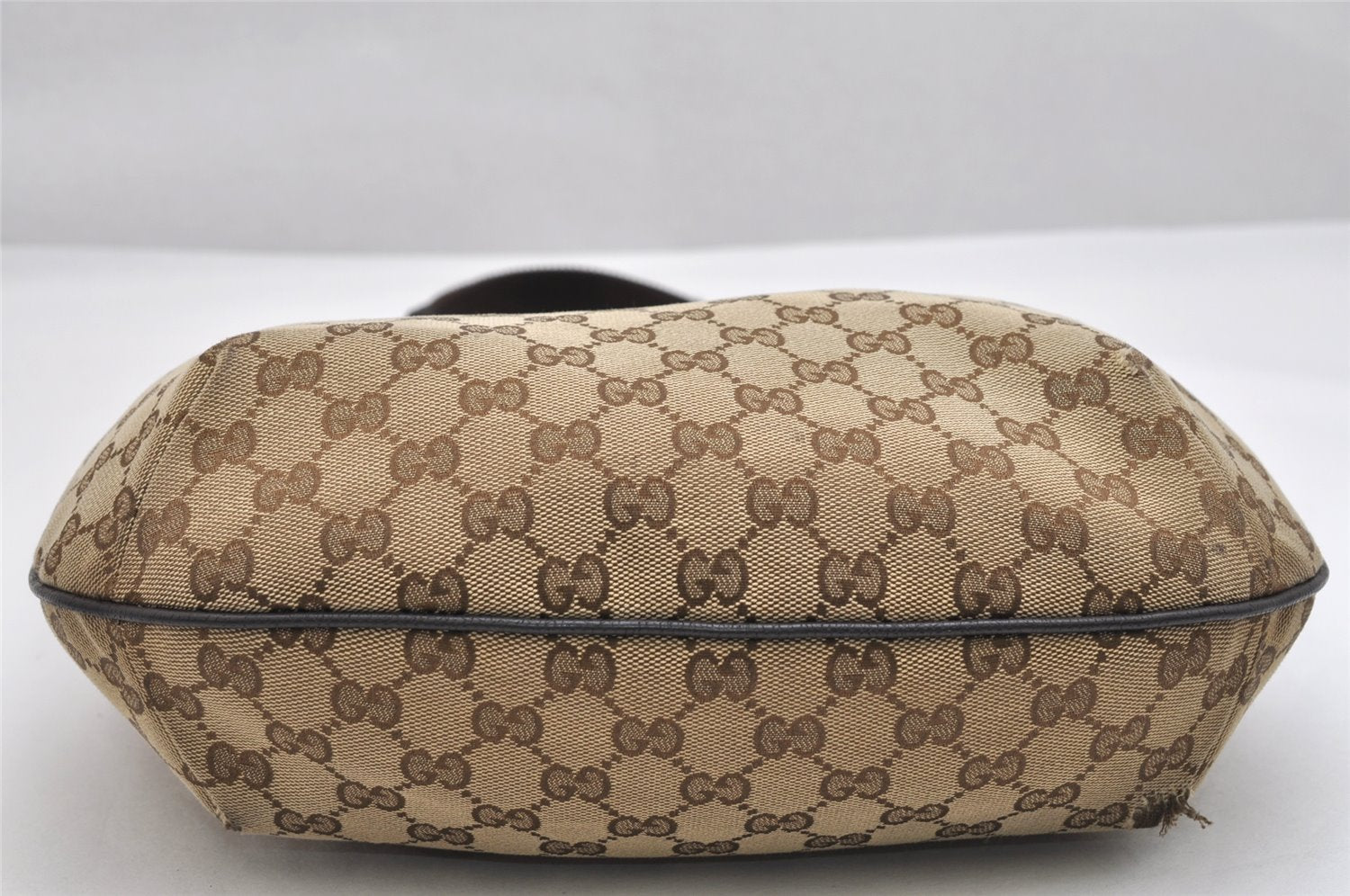 Authentic GUCCI Shoulder Cross Body Bag GG Canvas Leather 181092 Brown 1662K