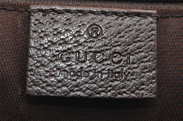 Authentic GUCCI Shoulder Cross Body Bag GG Canvas Leather 181092 Brown 1662K