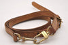 Authentic Louis Vuitton Leather Shoulder Strap Beige 40-46.5" LV 1663J