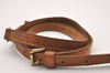 Authentic Louis Vuitton Leather Shoulder Strap Beige 40-46.5" LV 1663J