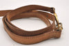 Authentic Louis Vuitton Leather Shoulder Strap Beige 40-46.5" LV 1663J