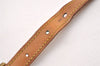 Authentic Louis Vuitton Leather Shoulder Strap Beige 40-46.5" LV 1663J