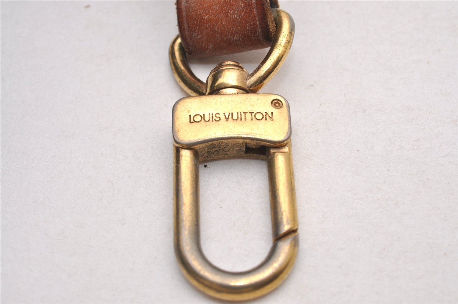 Authentic Louis Vuitton Leather Shoulder Strap Beige 40-46.5