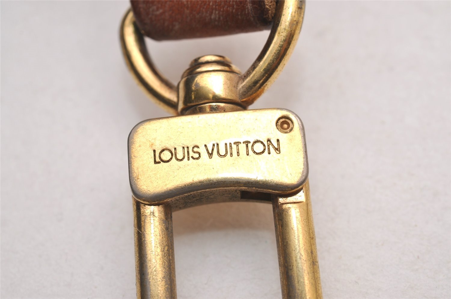 Authentic Louis Vuitton Leather Shoulder Strap Beige 40-46.5