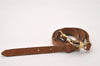 Authentic Louis Vuitton Leather Shoulder Strap Beige 40-46.5" LV 1663J