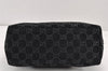 Authentic GUCCI Bamboo Shoulder Bag GG Suede Leather Black 0013007 Junk 1663K