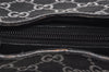Authentic GUCCI Bamboo Shoulder Bag GG Suede Leather Black 0013007 Junk 1663K