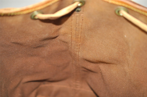 Authentic Louis Vuitton Monogram Noe Shoulder Drawstring Bag M42224 LV 1664I
