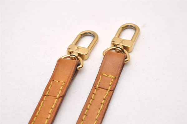 Authentic Louis Vuitton Leather Shoulder Strap Beige 46.9" LV 1664J