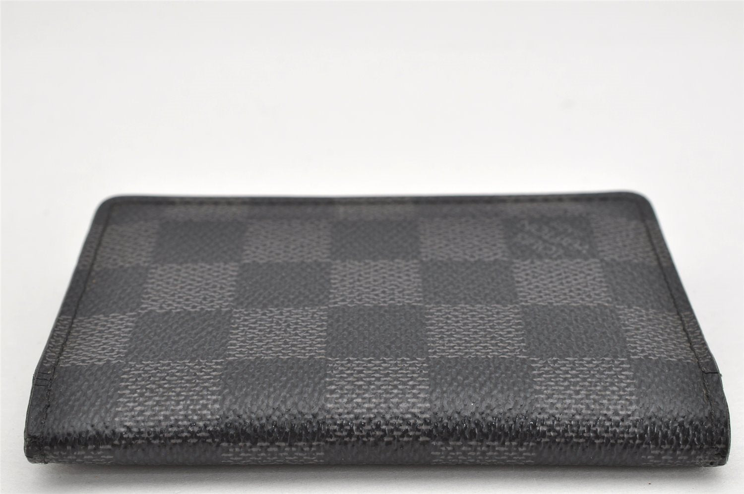 Authentic Louis Vuitton Damier Graphite Organizer De Posh N63075 Card Case 1664K