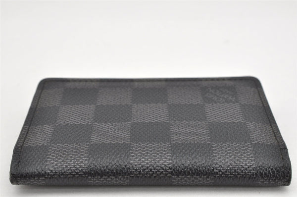 Authentic Louis Vuitton Damier Graphite Organizer De Posh N63075 Card Case 1664K
