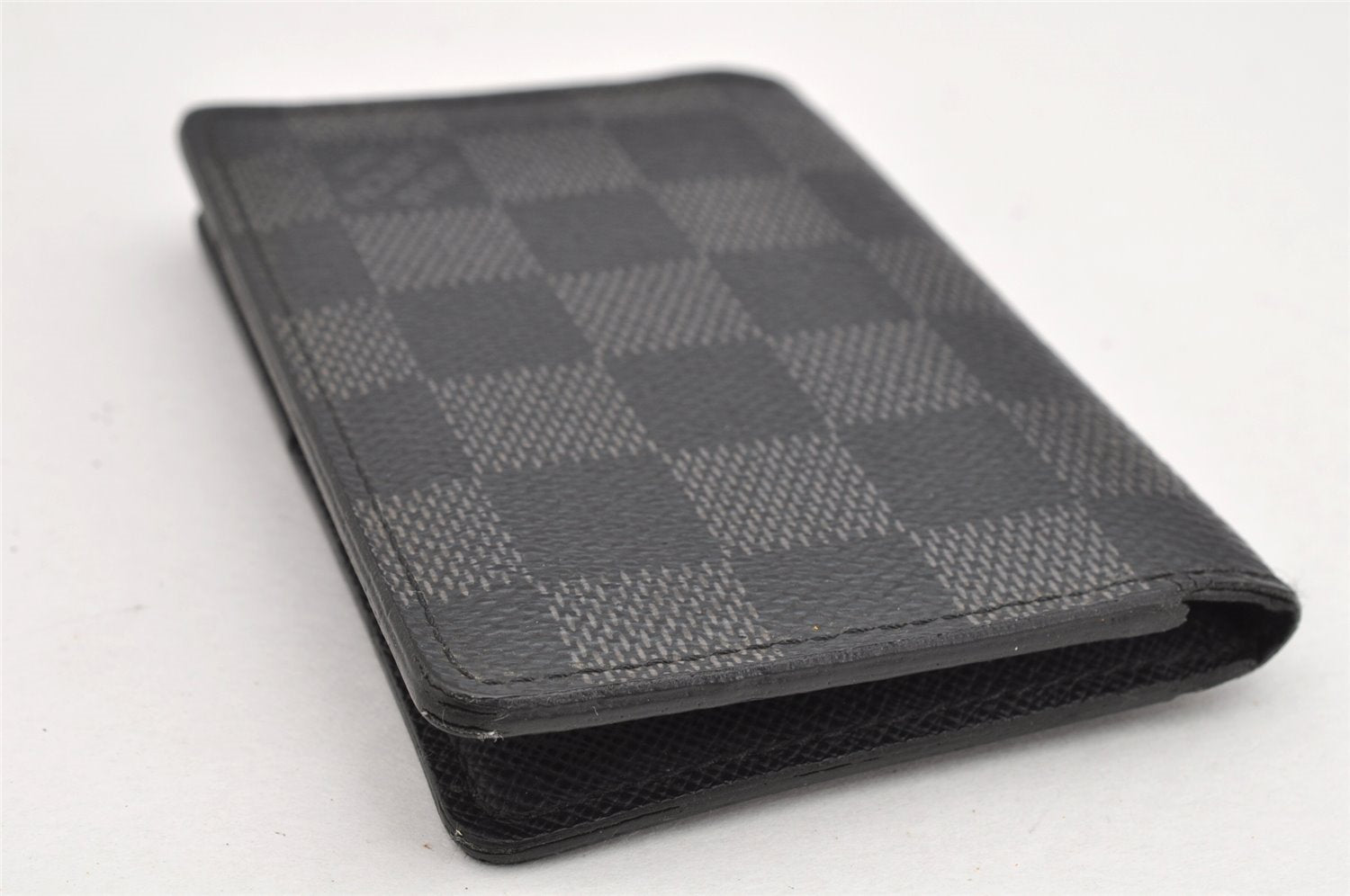 Authentic Louis Vuitton Damier Graphite Organizer De Posh N63075 Card Case 1664K