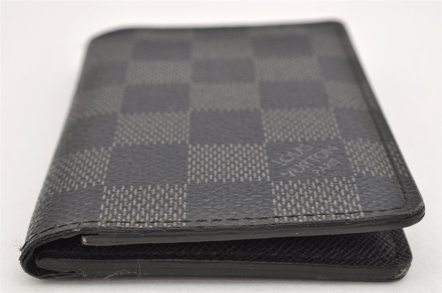 Authentic Louis Vuitton Damier Graphite Organizer De Posh N63075 Card Case 1664K