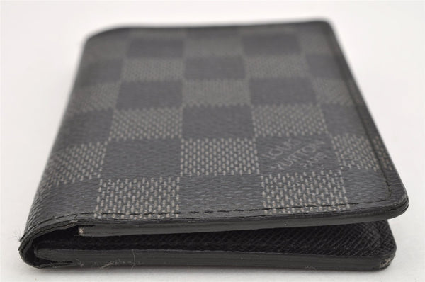 Authentic Louis Vuitton Damier Graphite Organizer De Posh N63075 Card Case 1664K