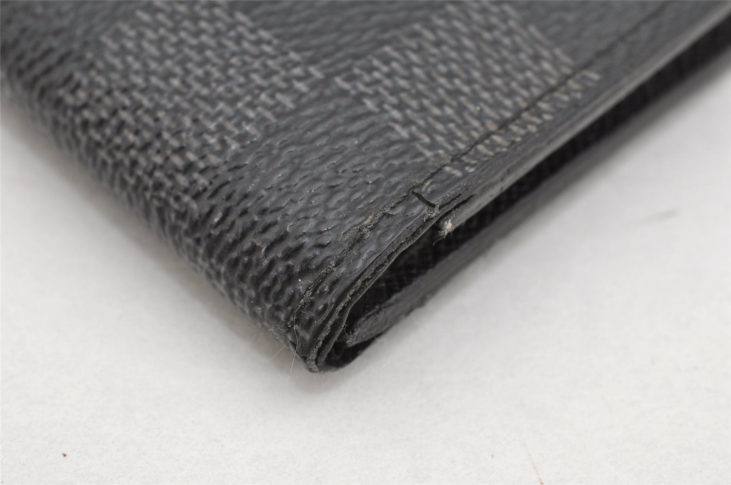 Authentic Louis Vuitton Damier Graphite Organizer De Posh N63075 Card Case 1664K