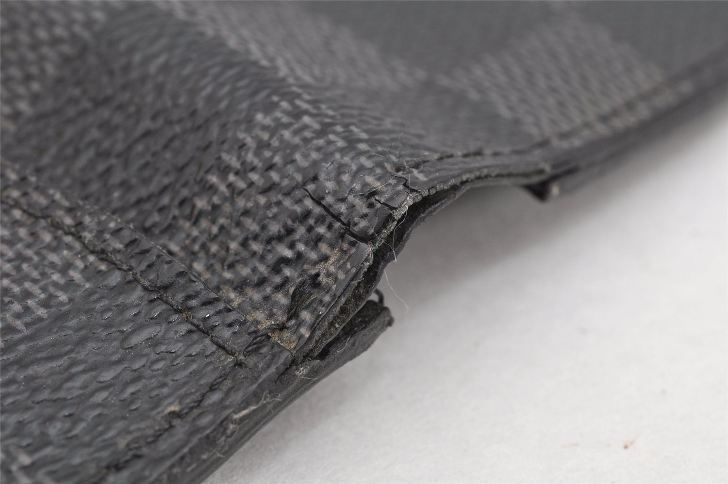 Authentic Louis Vuitton Damier Graphite Organizer De Posh N63075 Card Case 1664K