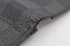 Authentic Louis Vuitton Damier Graphite Organizer De Posh N63075 Card Case 1664K