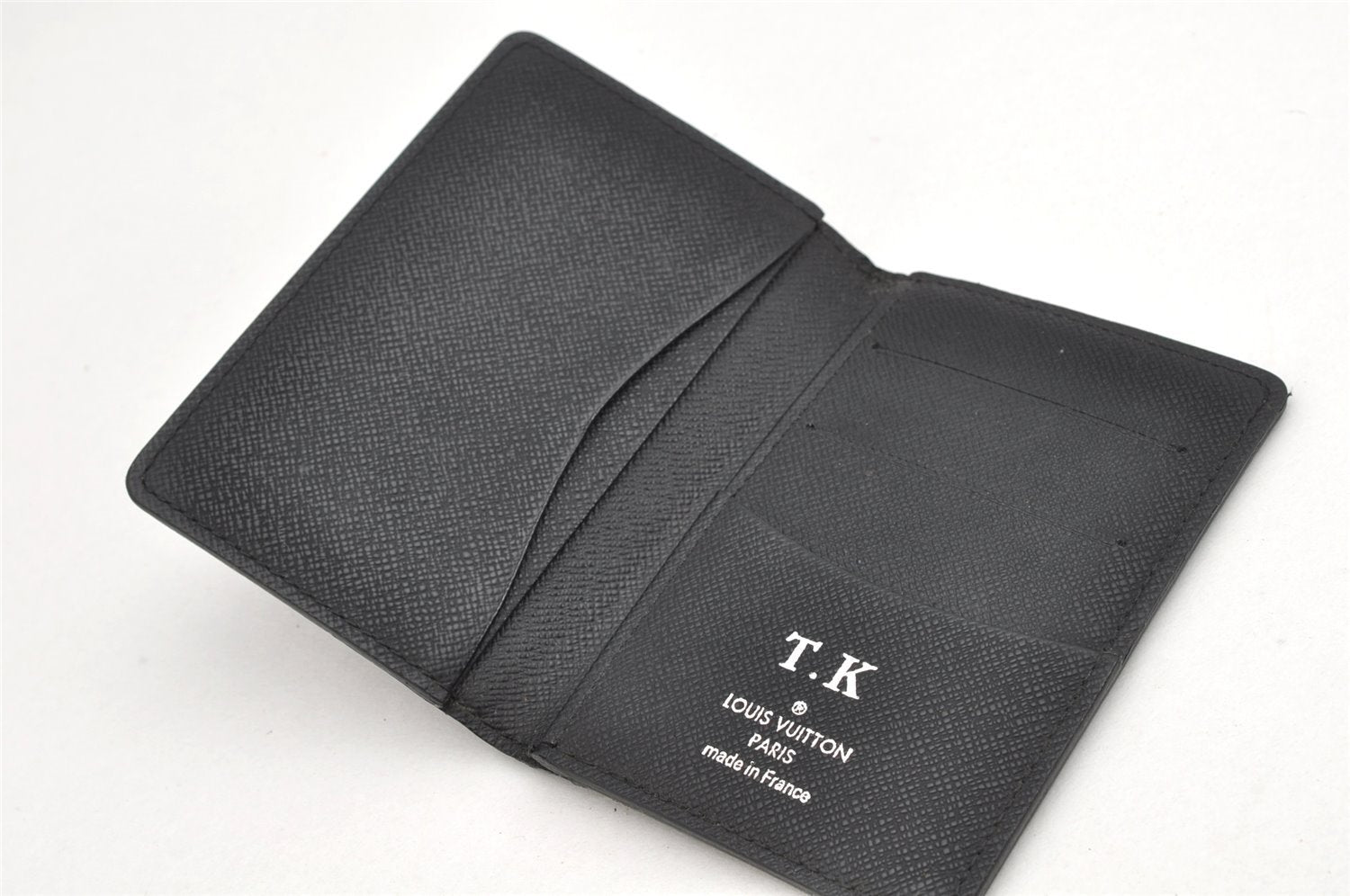 Authentic Louis Vuitton Damier Graphite Organizer De Posh N63075 Card Case 1664K