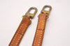 Authentic Louis Vuitton Leather Shoulder Strap Beige 46.9" LV 1665J