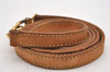 Authentic Louis Vuitton Leather Shoulder Strap Beige 51.2" LV 1666J