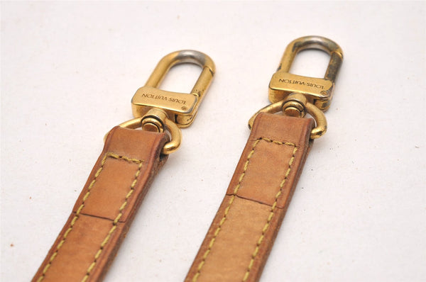 Authentic Louis Vuitton Leather Shoulder Strap Beige 51.2" LV 1666J