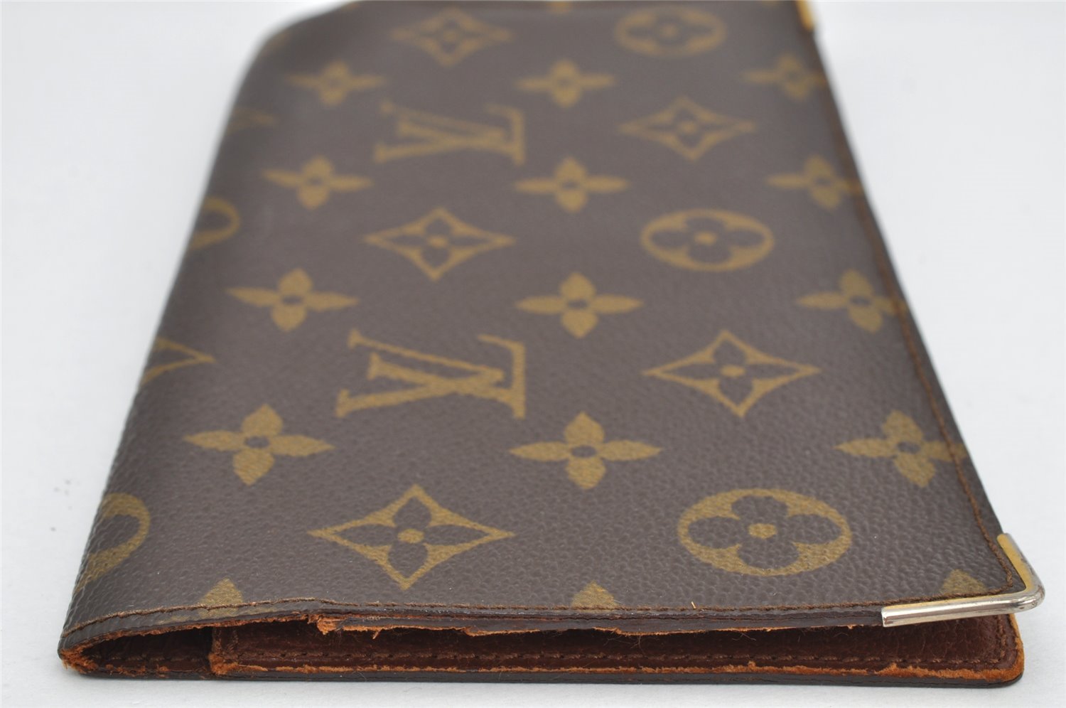 Authentic Louis Vuitton Monogram Porte Chequier Double M62223 Long Wallet 1666K