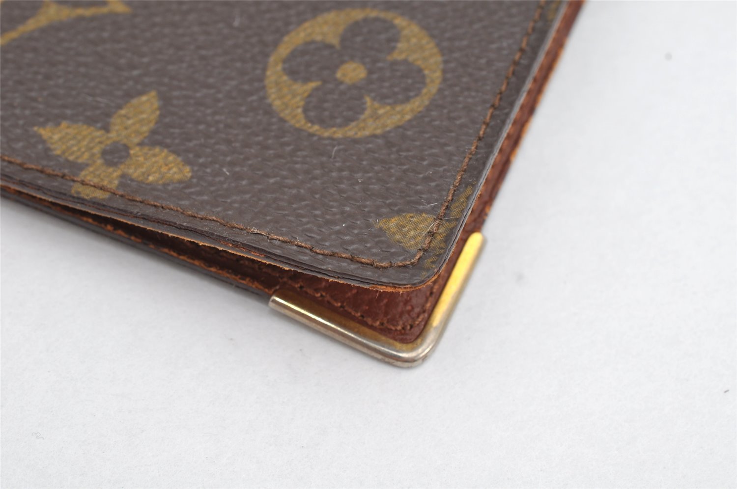 Authentic Louis Vuitton Monogram Porte Chequier Double M62223 Long Wallet 1666K