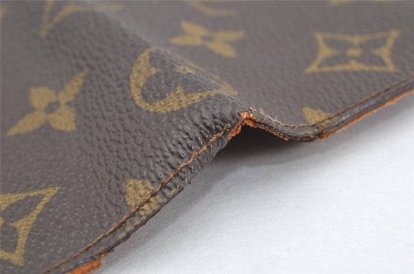 Authentic Louis Vuitton Monogram Porte Chequier Double M62223 Long Wallet 1666K