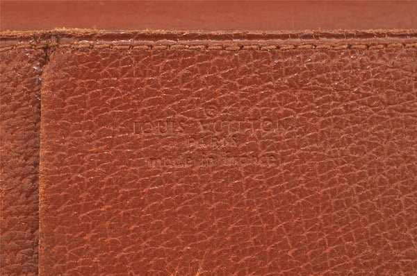 Authentic Louis Vuitton Monogram Porte Chequier Double M62223 Long Wallet 1666K