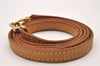 Authentic Louis Vuitton Leather Shoulder Strap Beige 45.9" LV 1667J