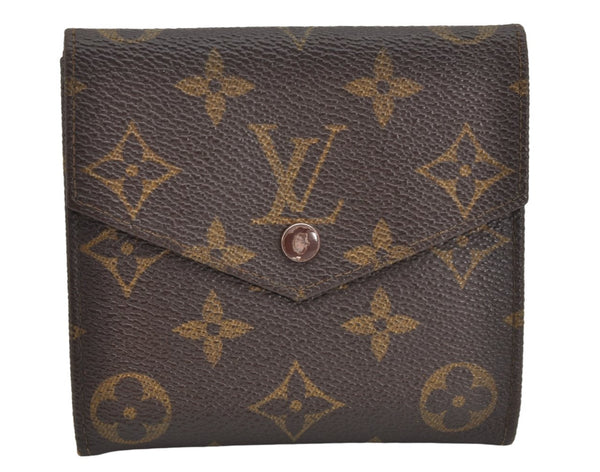 Authentic Louis Vuitton Monogram Porte Monnaie Billets Wallet M61660 LV 1669K