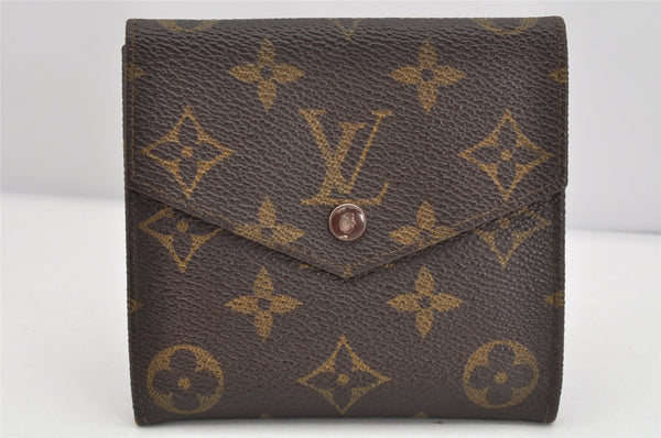 Authentic Louis Vuitton Monogram Porte Monnaie Billets Wallet M61660 LV 1669K