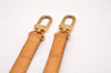 Authentic Louis Vuitton Leather Shoulder Strap Beige 41.1-48" LV 1670J