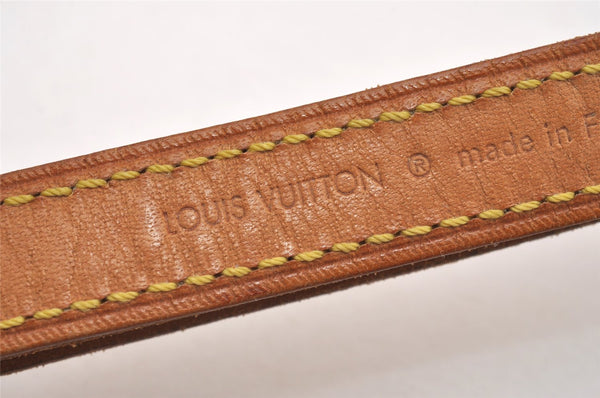 Authentic Louis Vuitton Leather Shoulder Strap Beige 40.4-46.9" LV 1671J