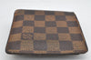 Auth Louis Vuitton Damier Porte Billet Carte Credit Monnaie N61665 Wallet 1671K