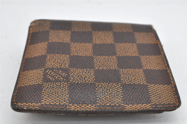 Auth Louis Vuitton Damier Porte Billet Carte Credit Monnaie N61665 Wallet 1671K
