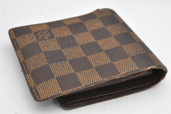 Auth Louis Vuitton Damier Porte Billet Carte Credit Monnaie N61665 Wallet 1671K