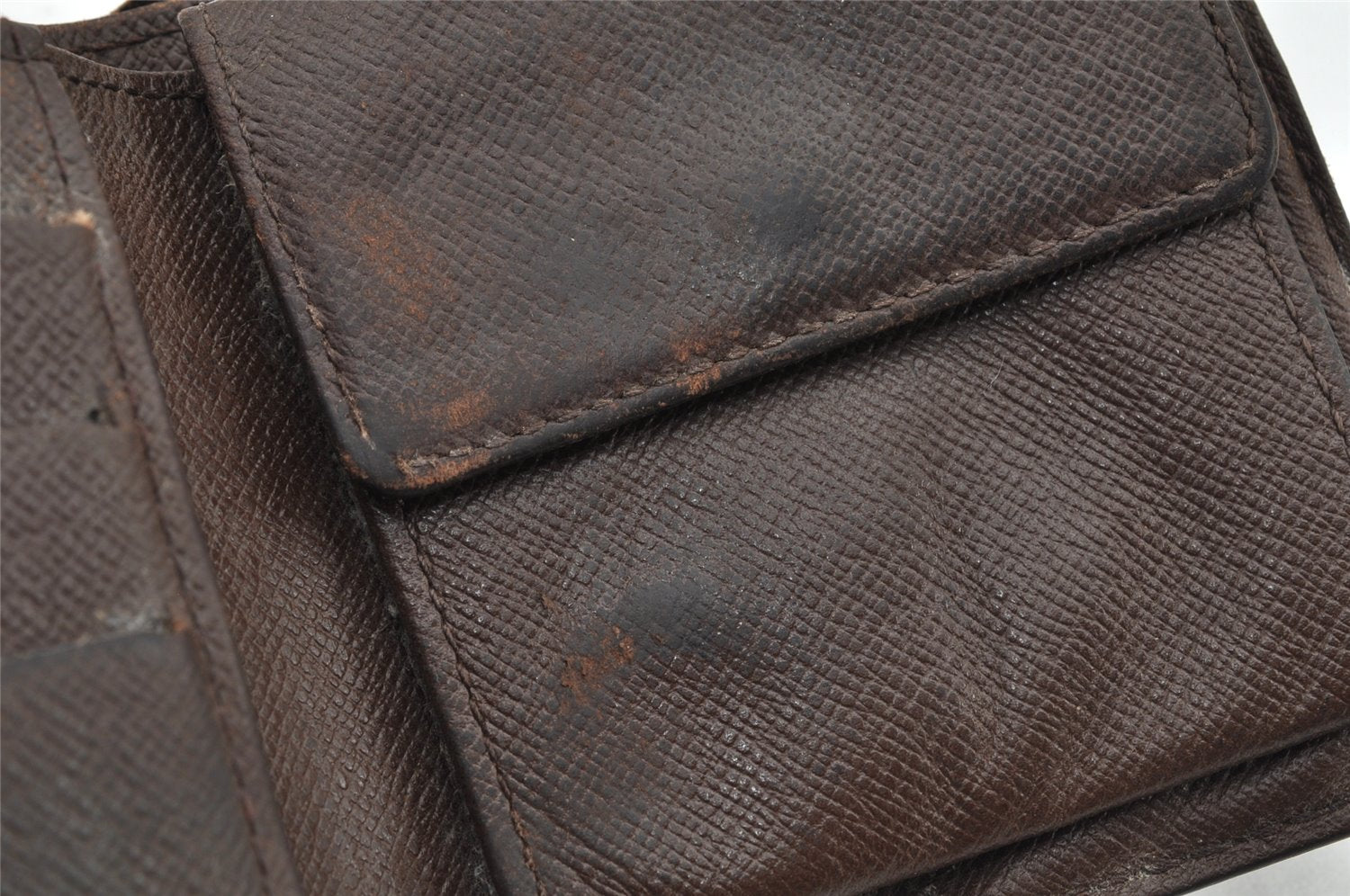 Auth Louis Vuitton Damier Porte Billet Carte Credit Monnaie N61665 Wallet 1671K