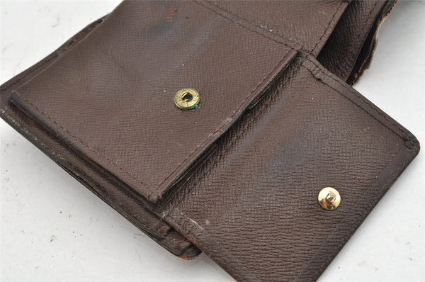 Auth Louis Vuitton Damier Porte Billet Carte Credit Monnaie N61665 Wallet 1671K