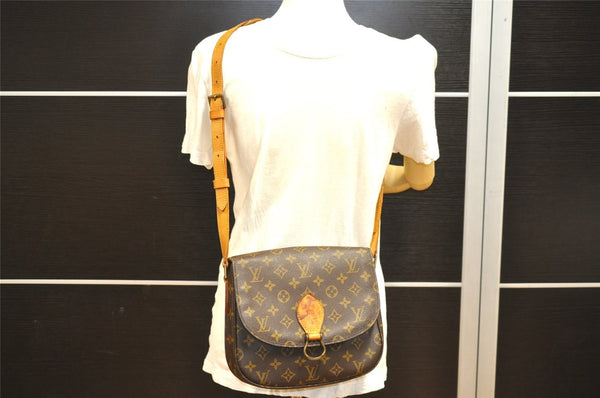 Authentic Louis Vuitton Monogram Saint Cloud GM M51242 Shoulder Cross Bag 1672I